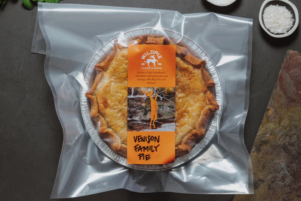 Wildpie - Venison Red Wine & Rosemary Family Pie - - Mansfield Hunting & Fishing - Products to prepare for Corona Virus