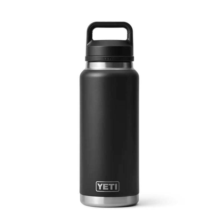 Yeti 36oz Bottle with Chug Cap (1065ml) - 36OZ / BLACK - Mansfield Hunting & Fishing - Products to prepare for Corona Virus
