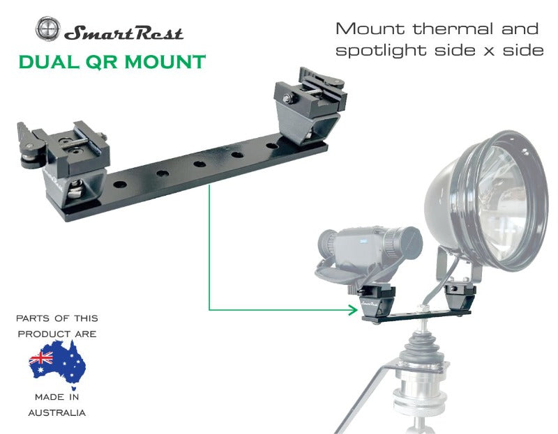 Smart Rest Dual QR Mount Plus 2 Pic Rails - - Mansfield Hunting & Fishing - Products to prepare for Corona Virus