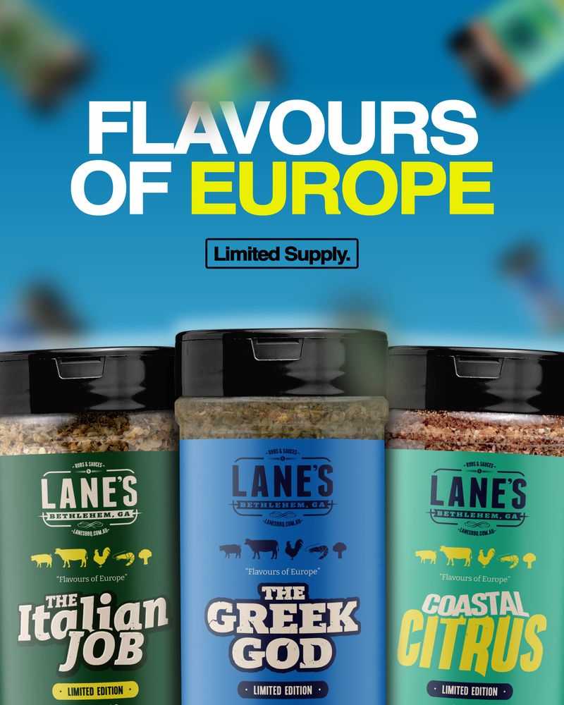 Lanes BBQ Limited Edition - The Greek God - 150gm - - Mansfield Hunting & Fishing - Products to prepare for Corona Virus