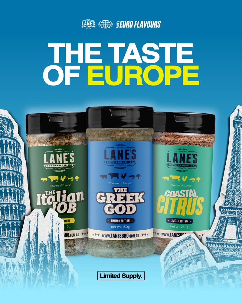 Lanes BBQ Limited Edition - Coastal Citrus - 340gm - - Mansfield Hunting & Fishing - Products to prepare for Corona Virus