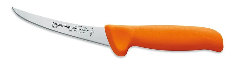 FDick Boning Knife 15cm SB Orange Handle Master Grip Flexible Curved Flexible