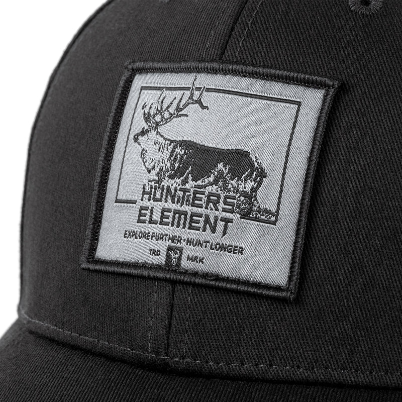 Hunters Element Fiordland Cap - BLACK - Mansfield Hunting & Fishing - Products to prepare for Corona Virus