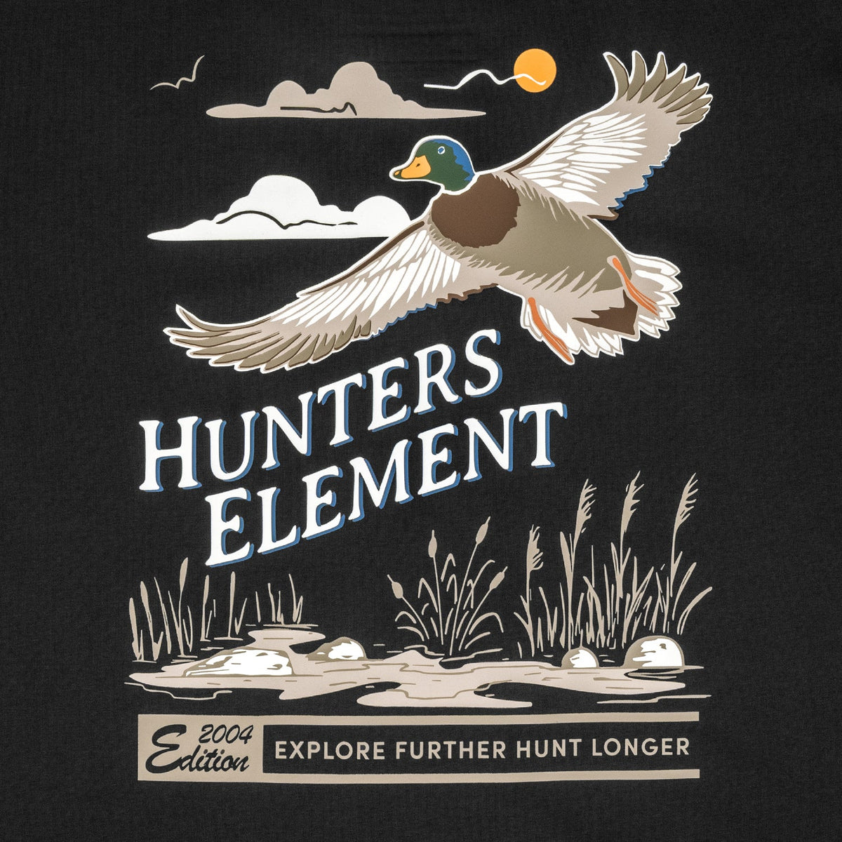 Hunters Element Flare Tee - Black