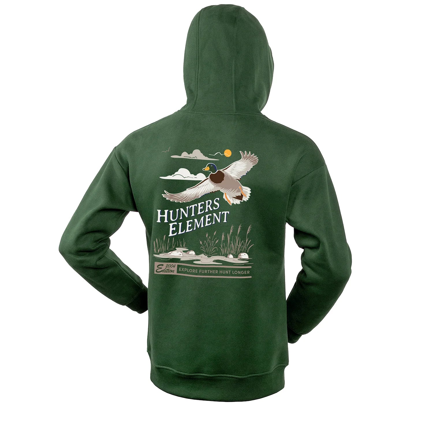 Hunters Element Flare Hoodie - Kelp