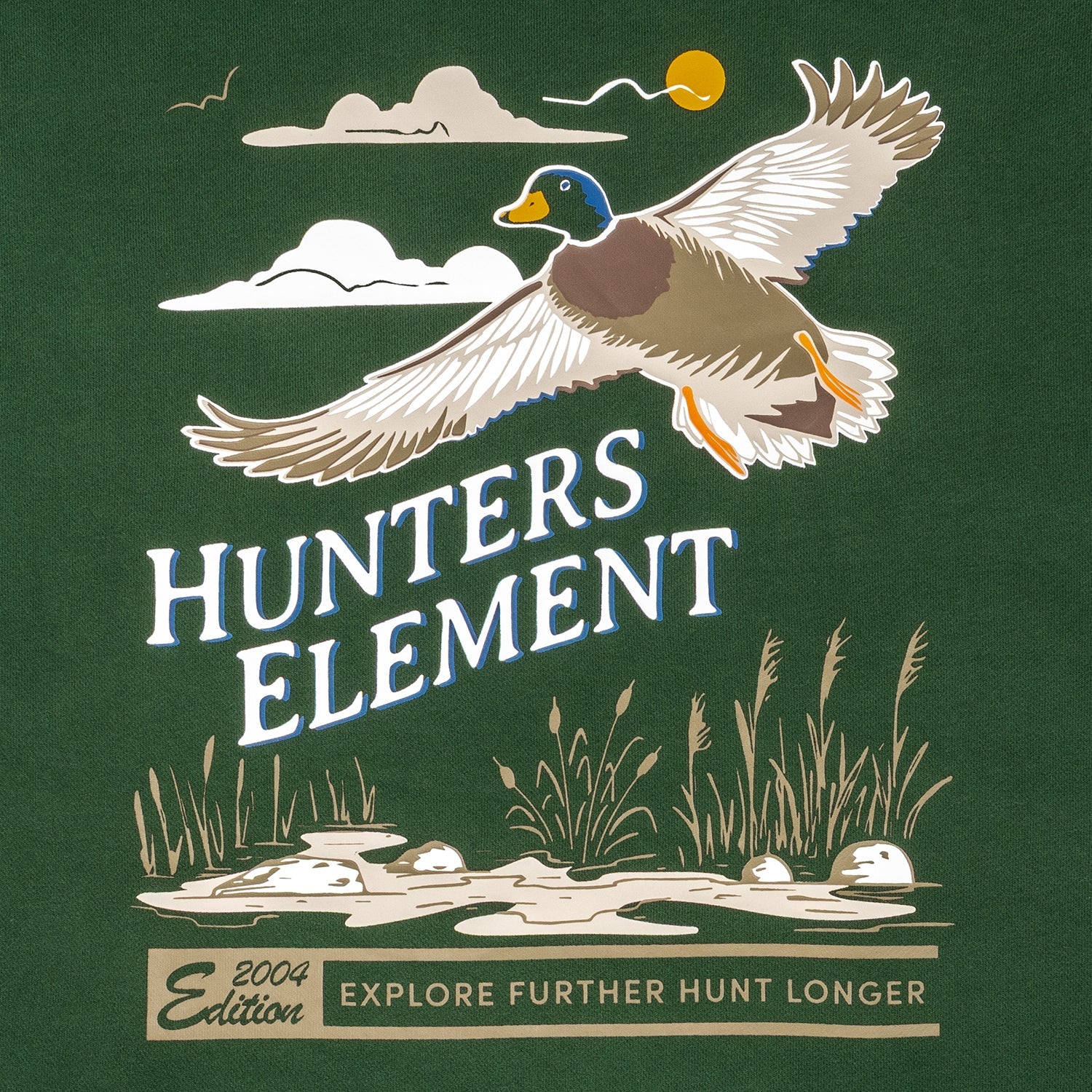 Hunters Element Flare Hoodie - Kelp