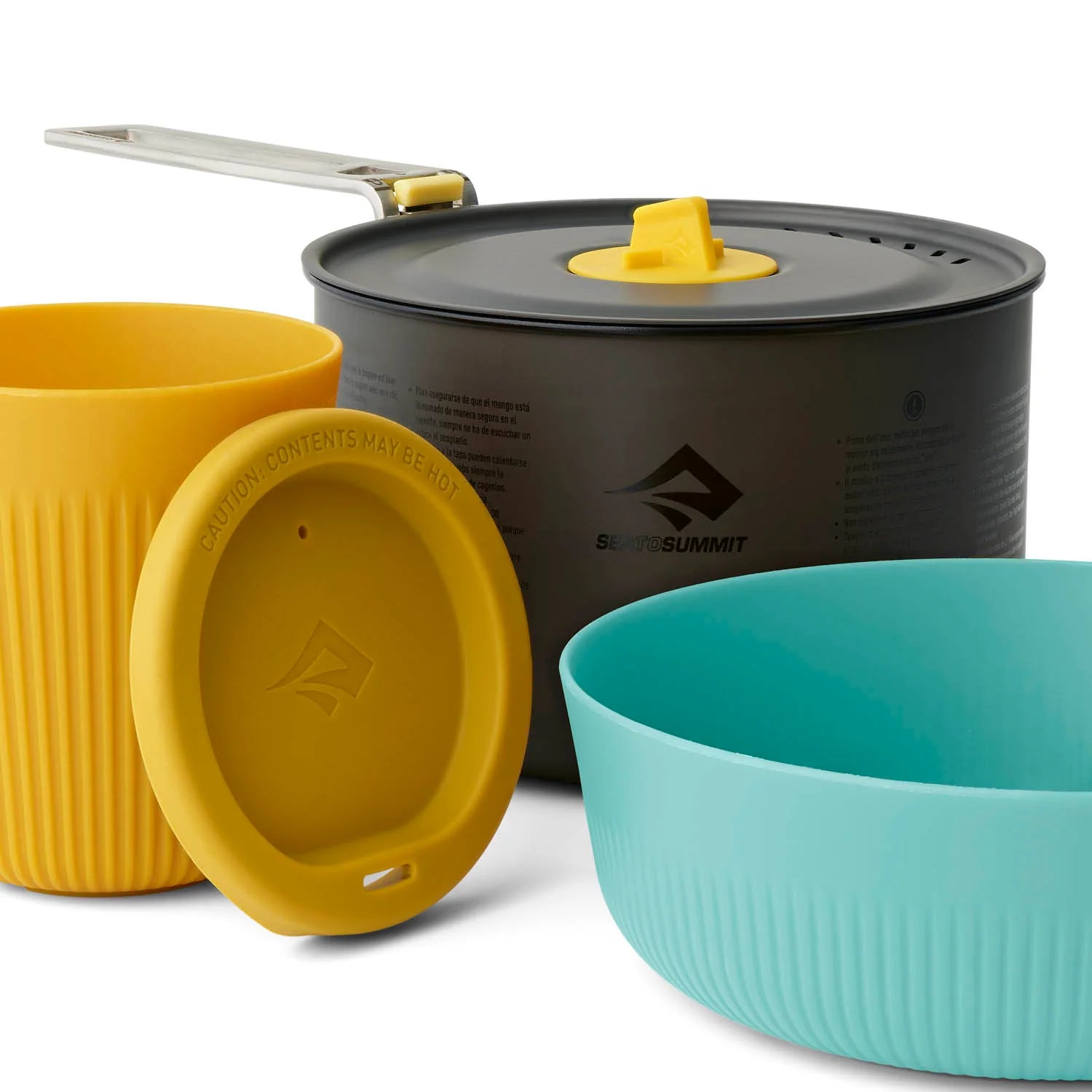 Sea to Summit Frontier UL One Pot Cook Set for 1 - 3 Piece 1.3L Pot with Bowl and Cup - - Mansfield Hunting & Fishing - Products to prepare for Corona Virus