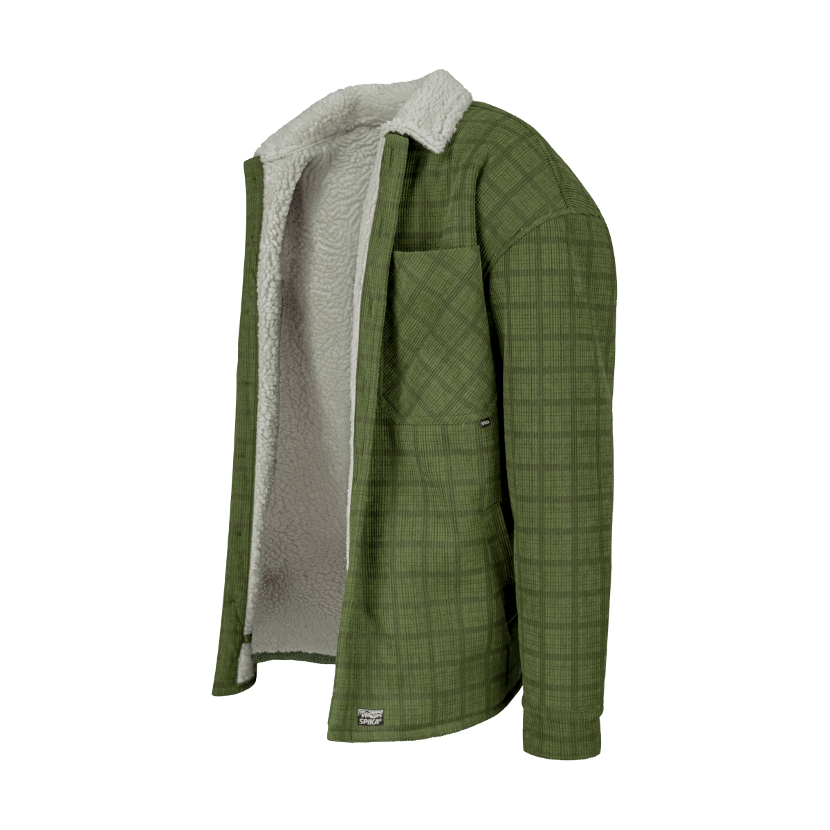 Spika Mens Go Brite Check Sherpa Jacket - Green -  - Mansfield Hunting & Fishing - Products to prepare for Corona Virus