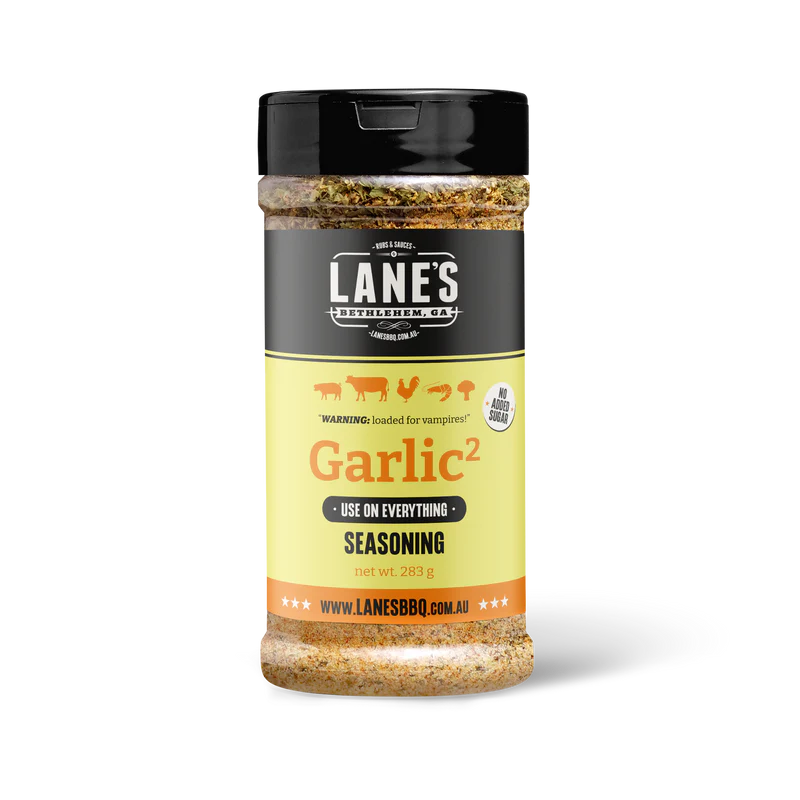 Lanes BBQ Seasoning - GARLIC 2 - Pitmaster 283gm - - Mansfield Hunting & Fishing - Products to prepare for Corona Virus