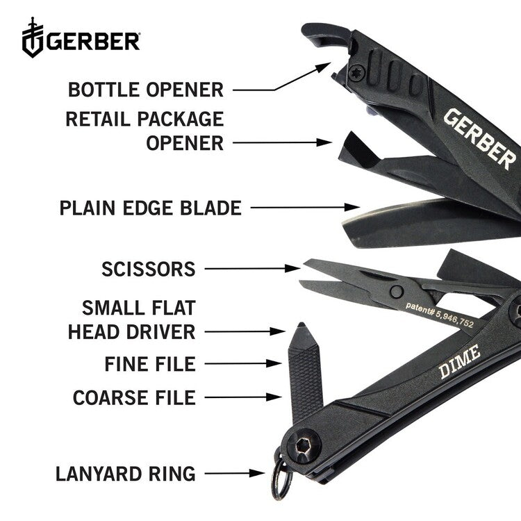 Gerber Dime Micro Multi Tool - - Mansfield Hunting & Fishing - Products to prepare for Corona Virus