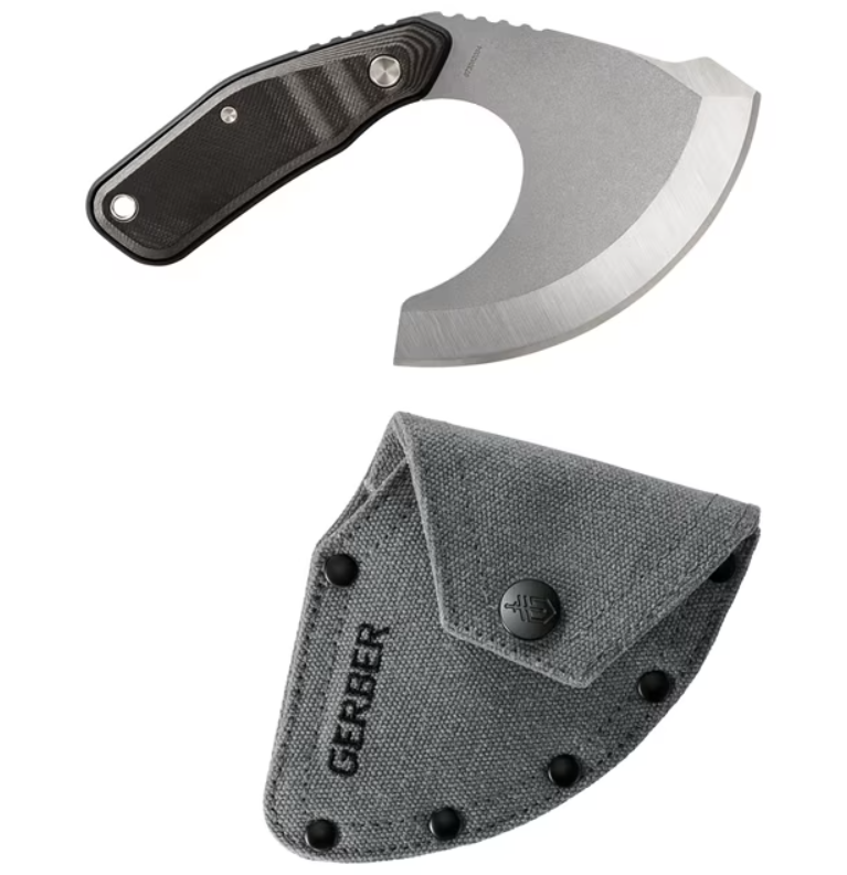 Gerber Downwind Ulu Knife - Black -  - Mansfield Hunting & Fishing - Products to prepare for Corona Virus