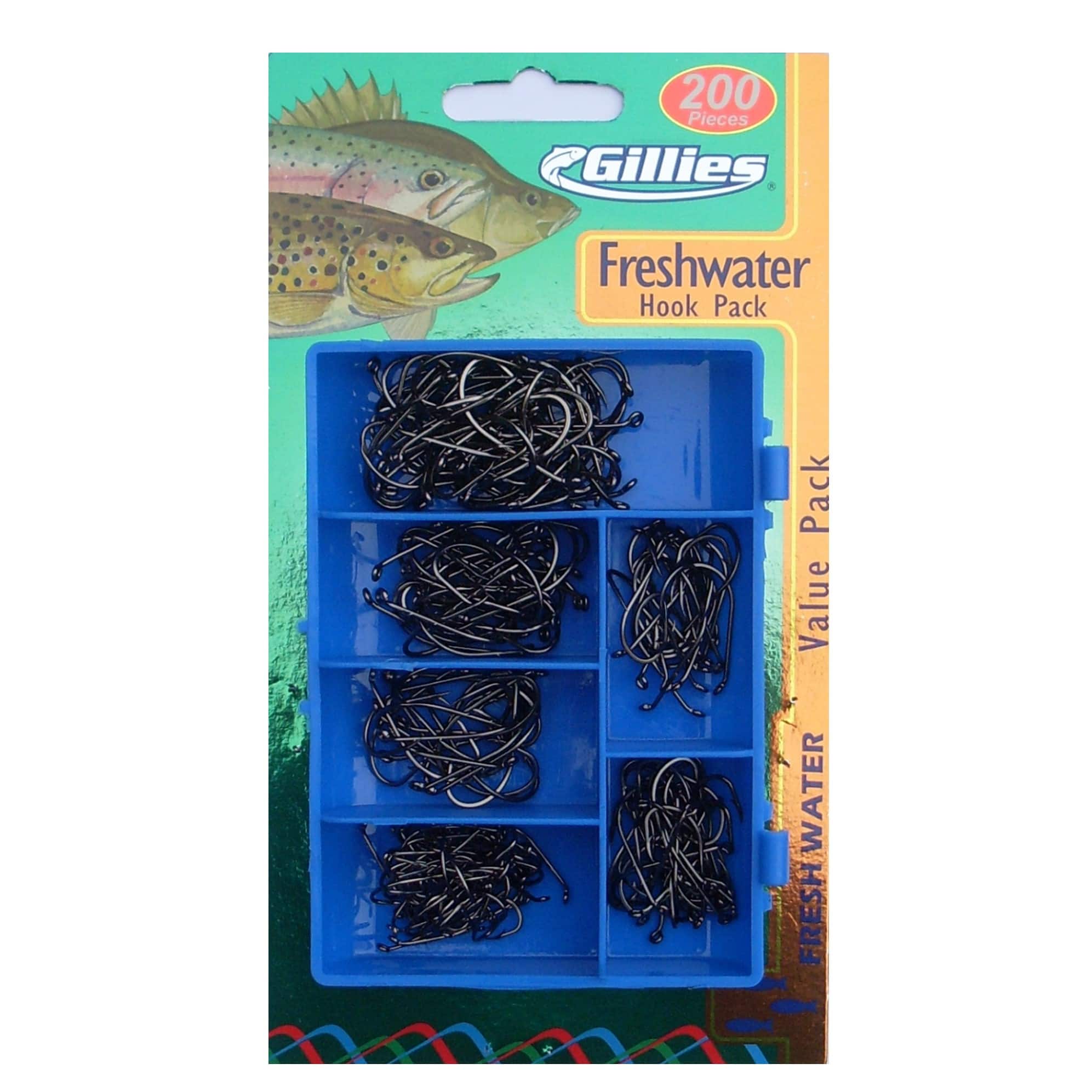 Gillies Freshwater Hook Pack - - Mansfield Hunting & Fishing - Products to prepare for Corona Virus