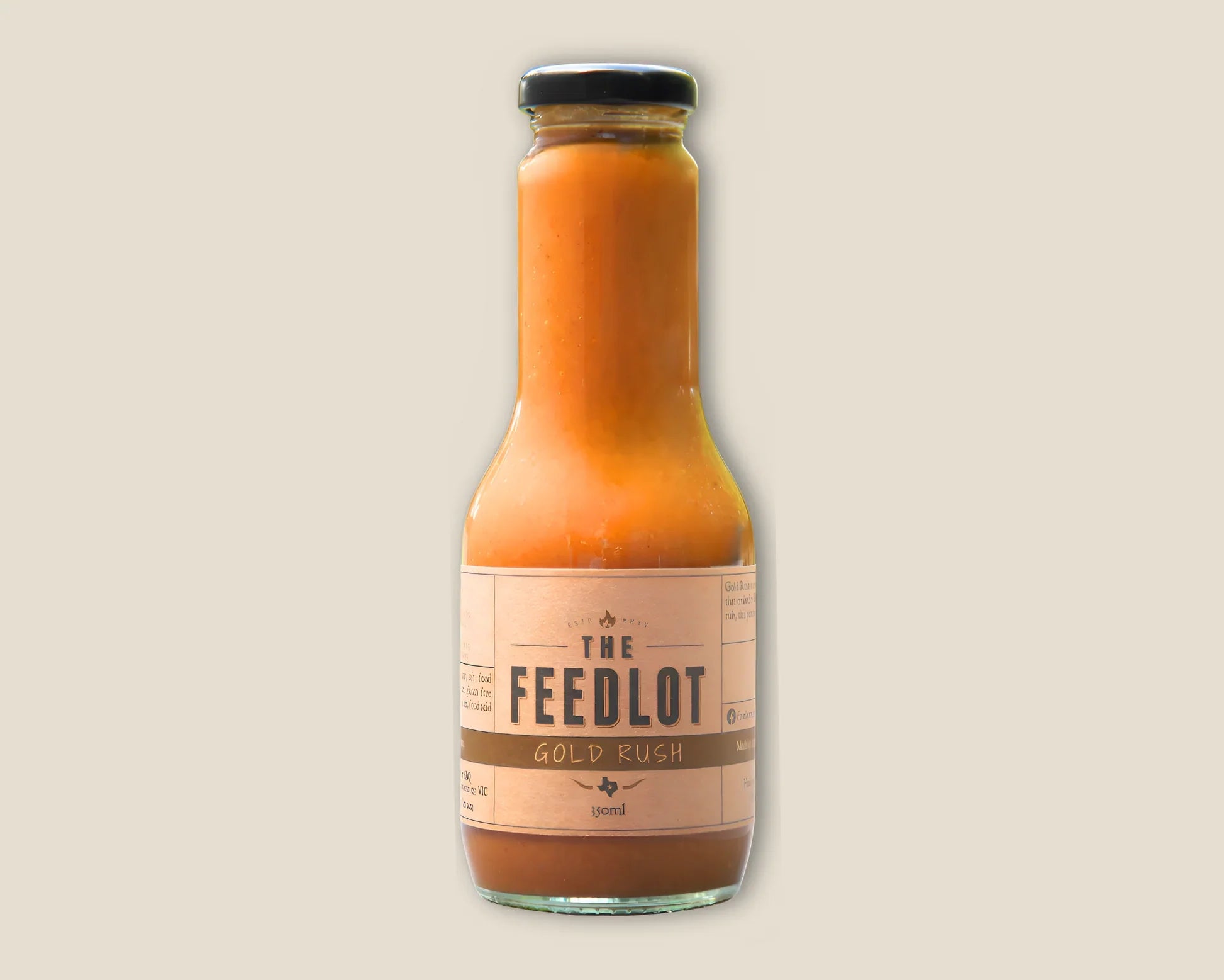 The Feedlot Gold Rush Sauce - 350ml - - Mansfield Hunting & Fishing - Products to prepare for Corona Virus