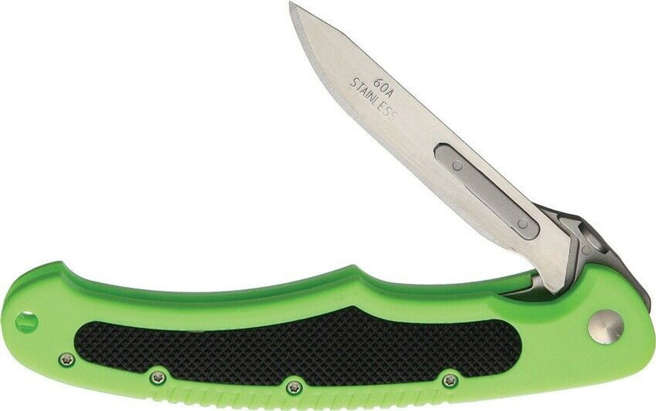 Havalon Piranta Bolt Shock Green 60A Knife -  - Mansfield Hunting & Fishing - Products to prepare for Corona Virus