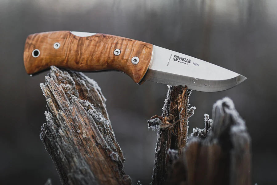 Helle Nipa 69mm Stainless Steel Folding Knife - - Mansfield Hunting & Fishing - Products to prepare for Corona Virus