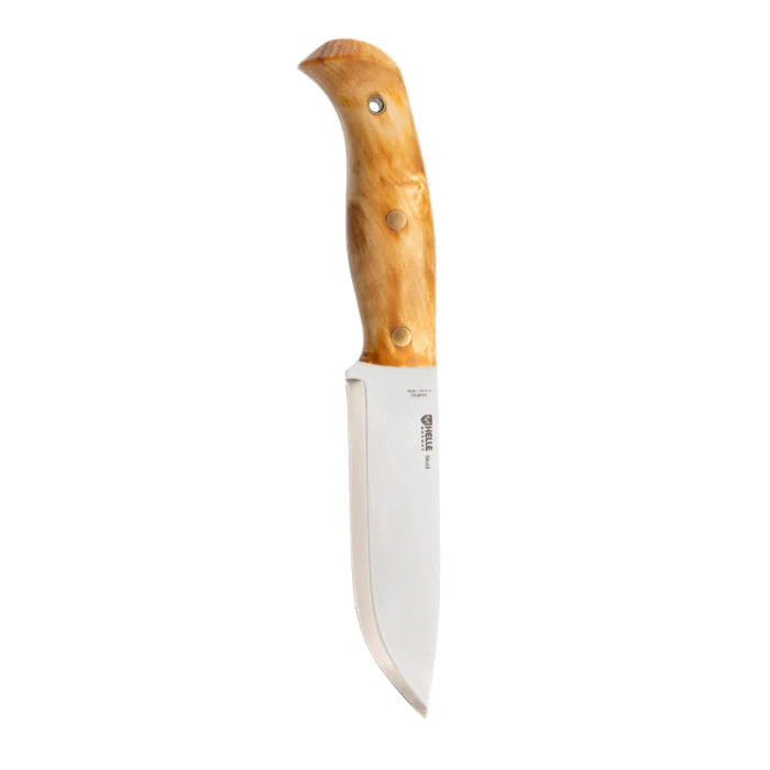 Helle Nord Sleipner - (Curly Birch Handle w/ Vulcanized Fibres) - - Mansfield Hunting & Fishing - Products to prepare for Corona Virus