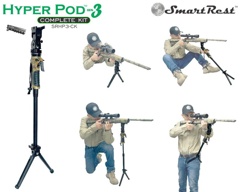 Smart Rest HyperPod Gen 3- Complete Kit 4pc - - Mansfield Hunting & Fishing - Products to prepare for Corona Virus