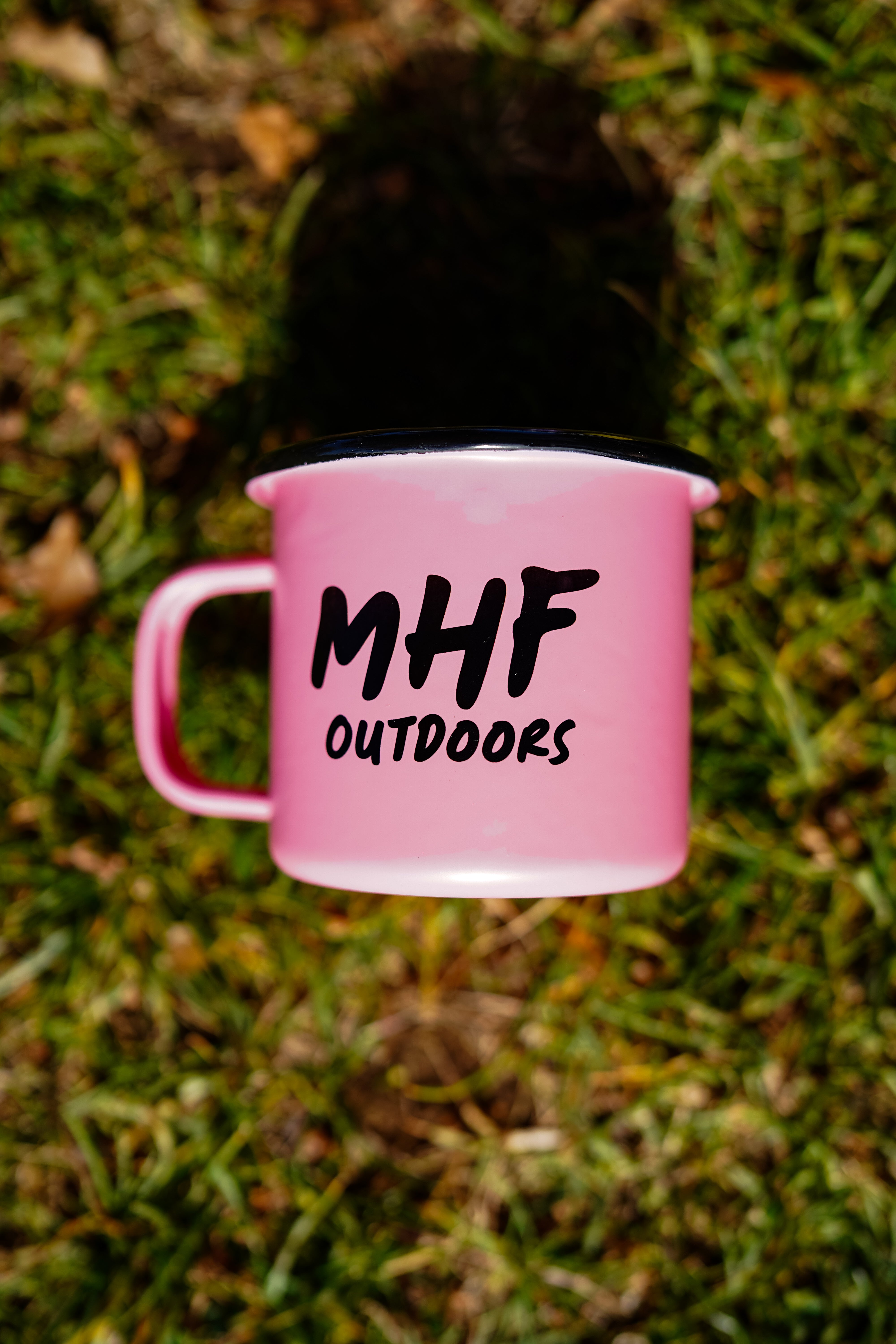 MHF Outdoors Enamel Camp Mug - PINK - Mansfield Hunting & Fishing - Products to prepare for Corona Virus
