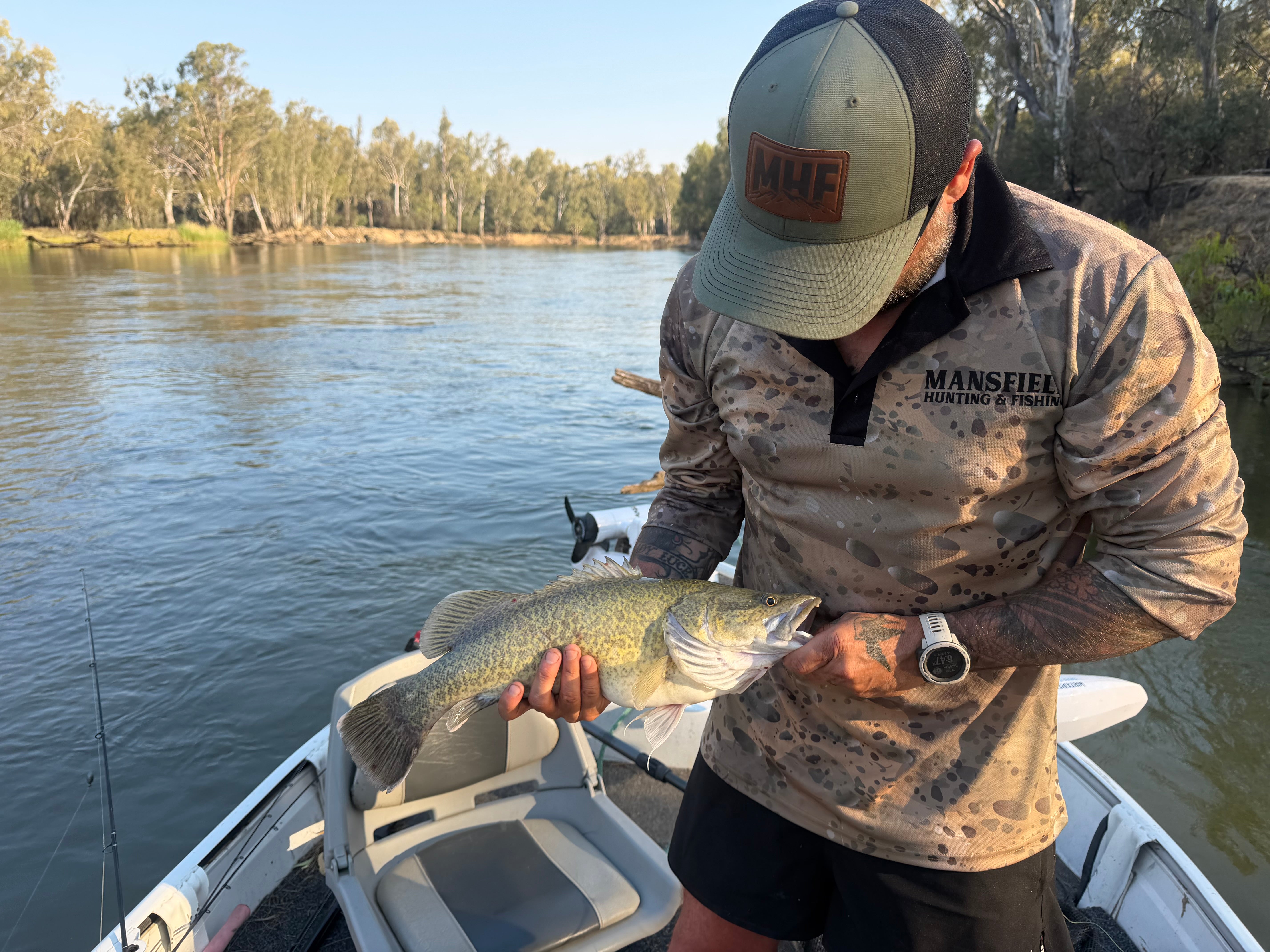 MHF Adults Cod Fishing Shirt UV 50+ - Tan - - Mansfield Hunting & Fishing - Products to prepare for Corona Virus