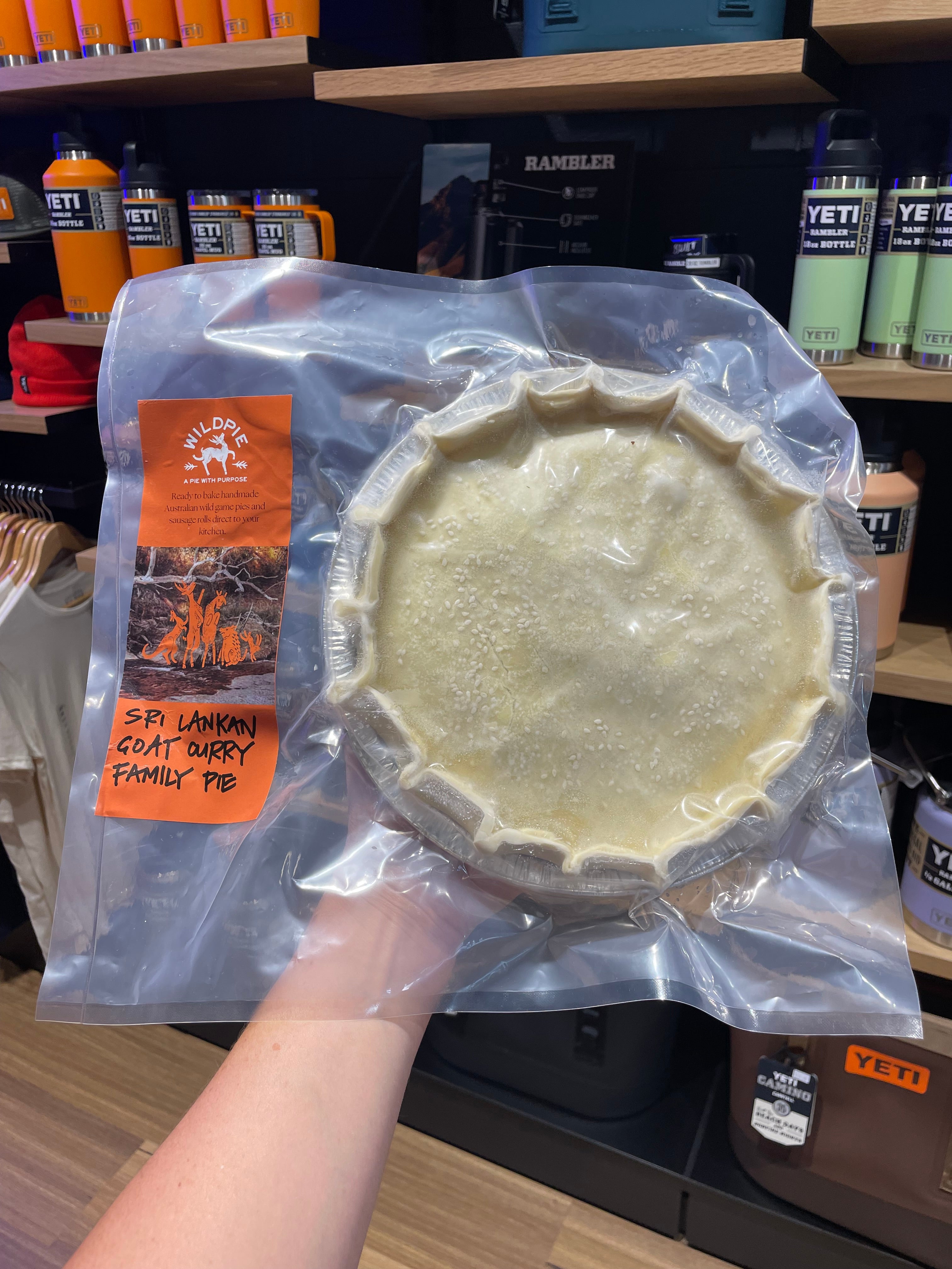 Wildpie - Sri Lankan Goat Curry Family Pie - - Mansfield Hunting & Fishing - Products to prepare for Corona Virus