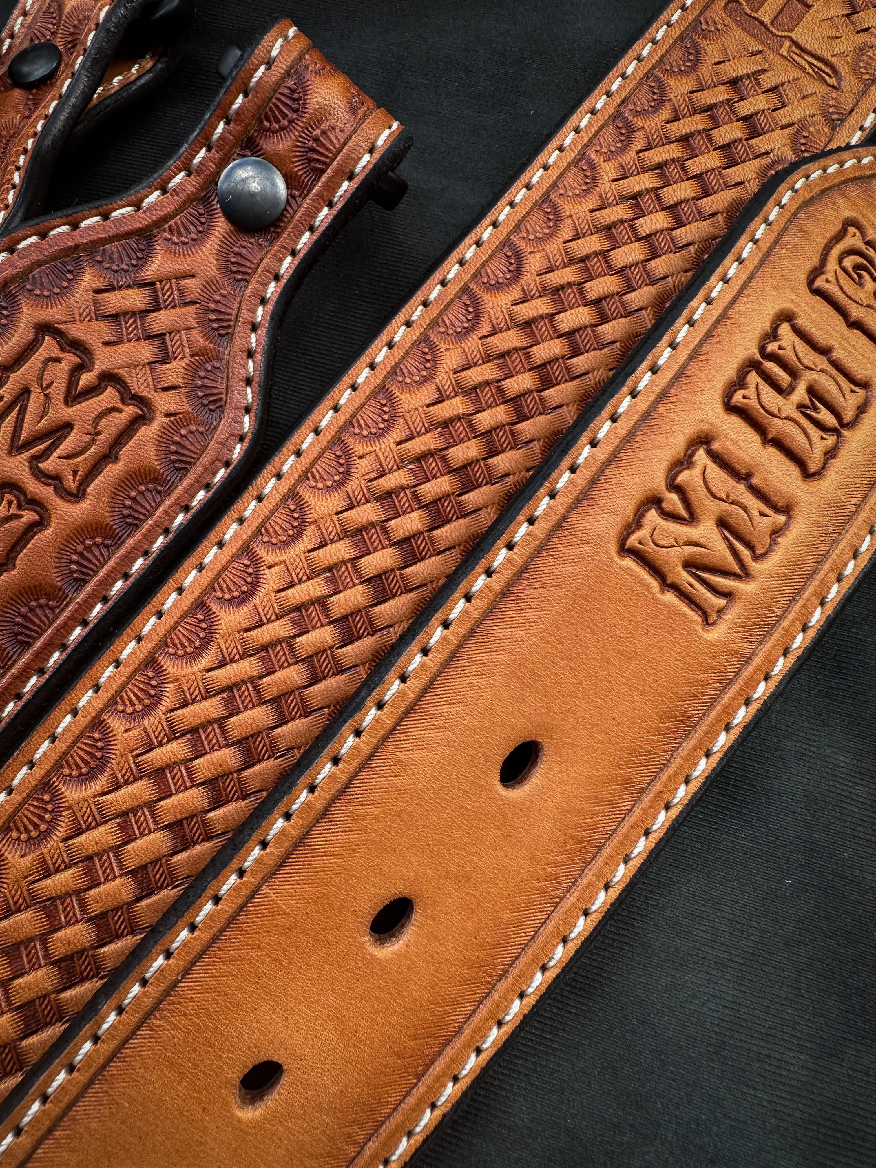 Frontiersmen Gear Stalker MHF Leather Sling - - Mansfield Hunting & Fishing - Products to prepare for Corona Virus