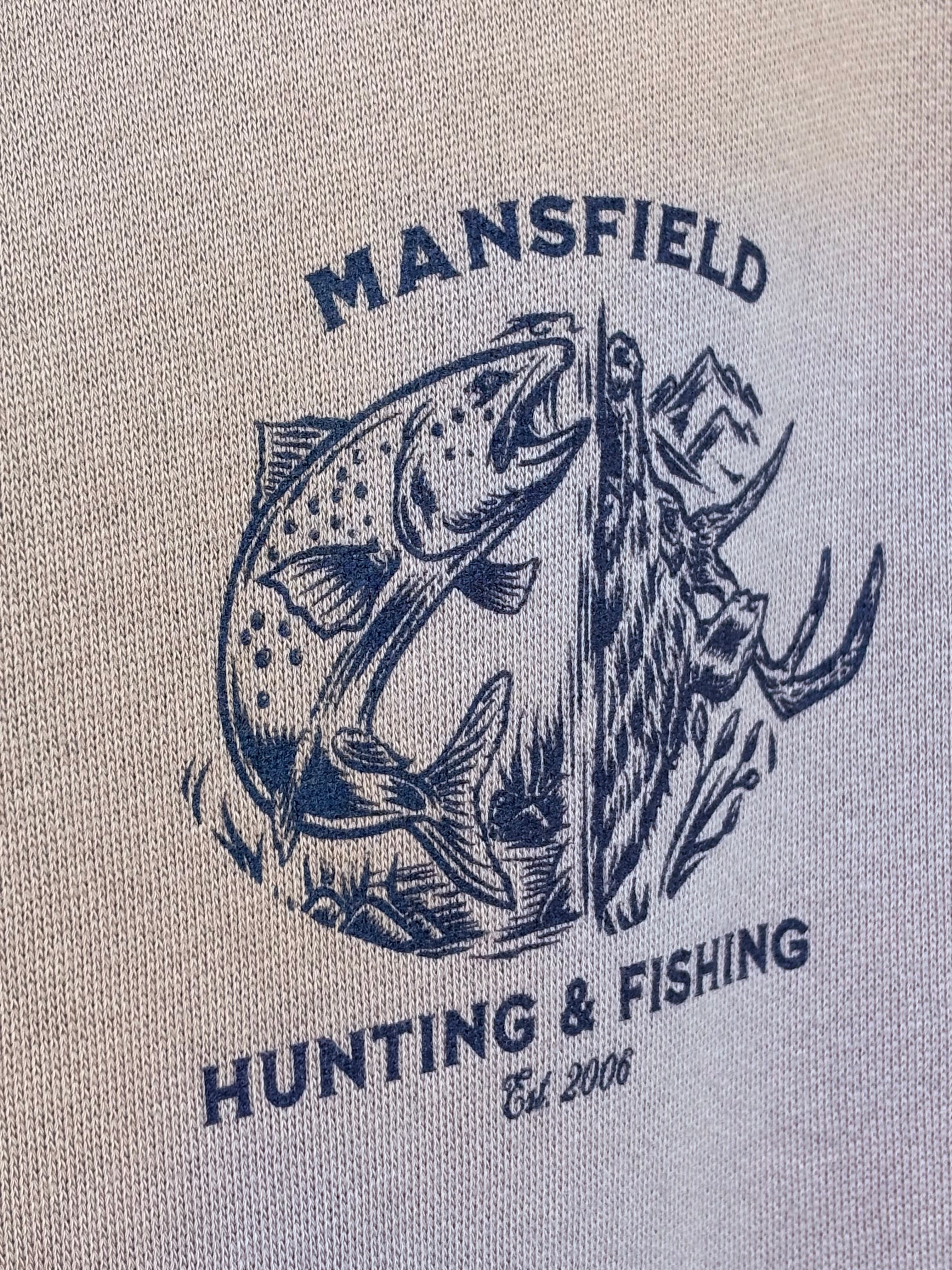 MHF Deer/Fish Hoodie - Sand - - Mansfield Hunting & Fishing - Products to prepare for Corona Virus