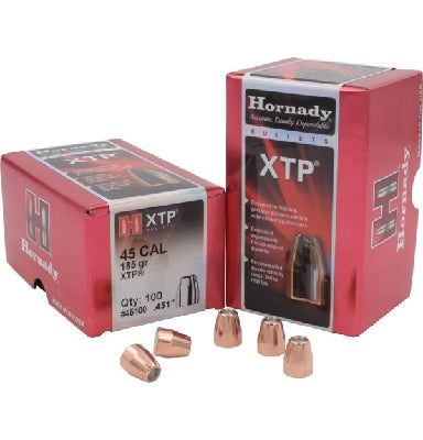 Hornady .451 45 cal 185gr HP/XTP Projectiles - 100pk - - Mansfield Hunting & Fishing - Products to prepare for Corona Virus
