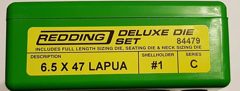 Redding 6.5x47 Lapua DLX Die Set - - Mansfield Hunting & Fishing - Products to prepare for Corona Virus