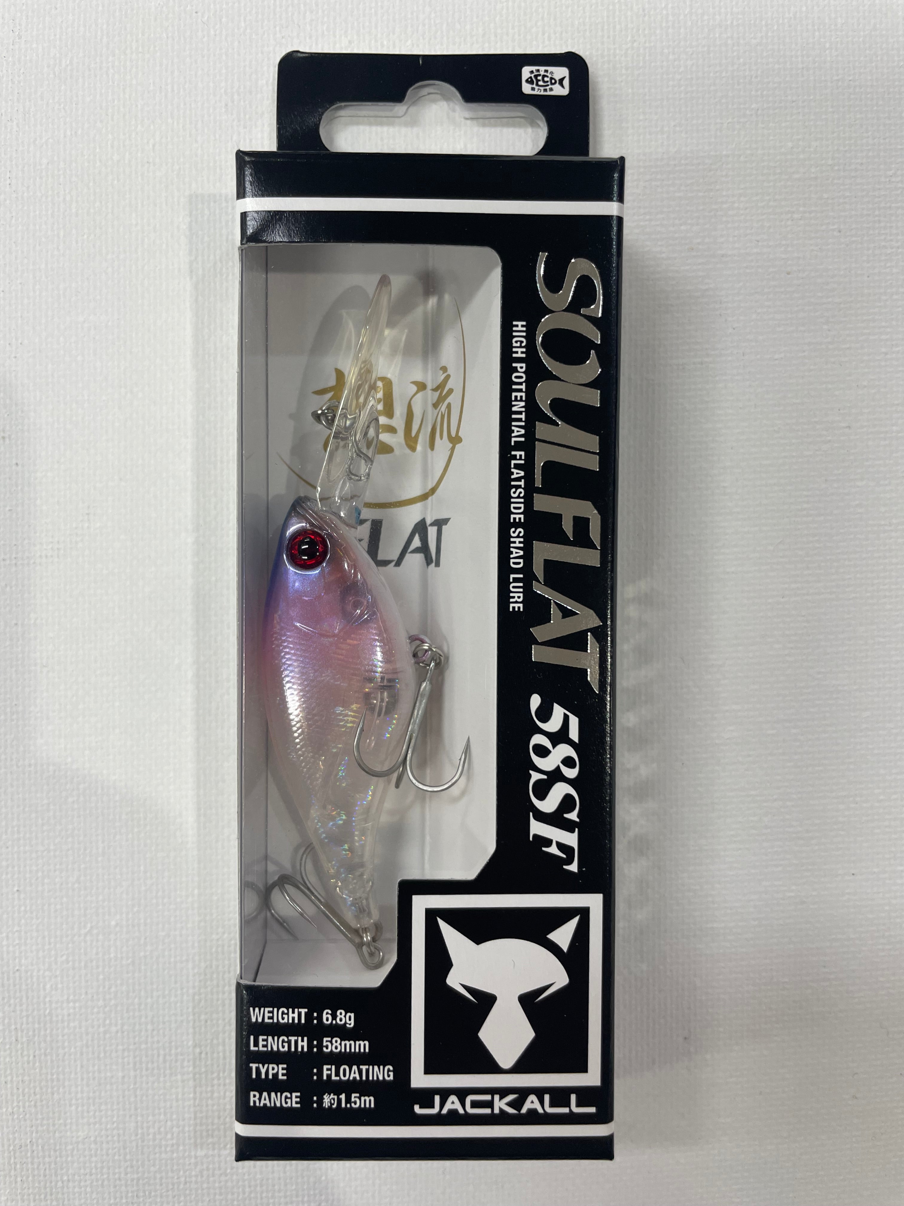 Jackall Soul Flat 58SF - CT CLEAR PINK - Mansfield Hunting & Fishing - Products to prepare for Corona Virus