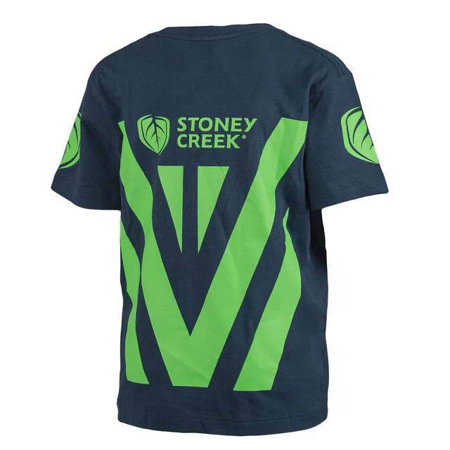 Stoney Creek Kids Loud and Proud Tee - Navy/Lime - - Mansfield Hunting & Fishing - Products to prepare for Corona Virus