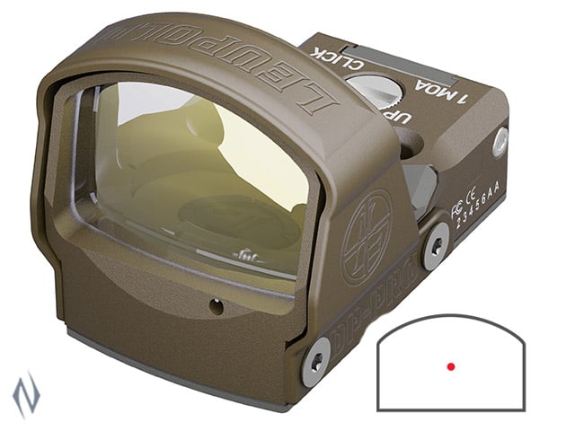 Leupold Deltapoint Pro reflex Sight 2.5MOA red dot FDE - Flat Dark Earth - Mansfield Hunting & Fishing - Products to prepare for Corona Virus