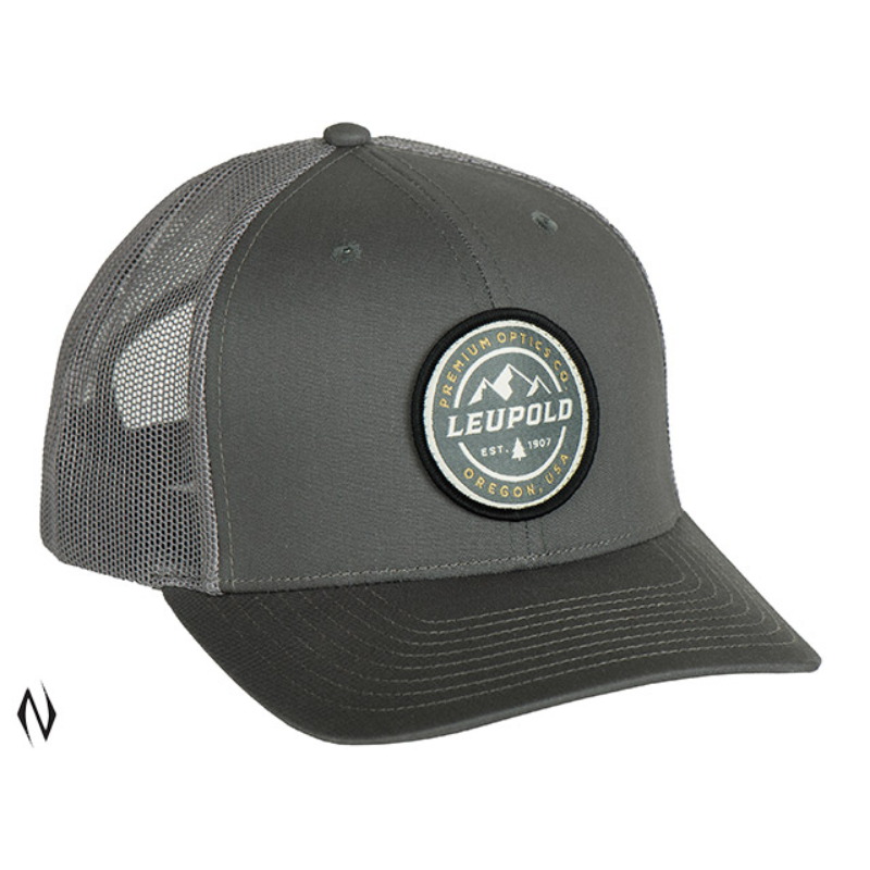 Leupold Cascade Trucker Cap Grey - - Mansfield Hunting & Fishing - Products to prepare for Corona Virus