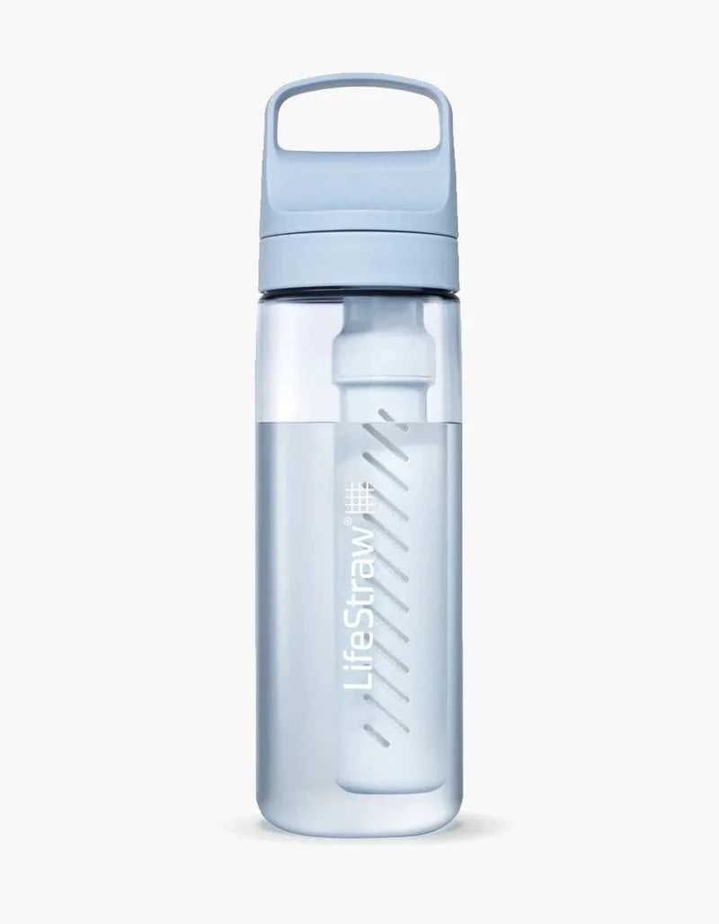 LifeStraw Go 2.0 Water Filter Bottle 650ml Icelandic Blue - - Mansfield Hunting & Fishing - Products to prepare for Corona Virus