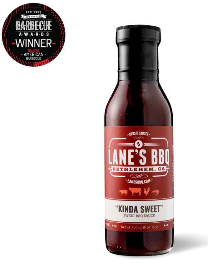 Lanes BBQ Sauce - Kinda Sweet - 365ML - Mansfield Hunting & Fishing - Products to prepare for Corona Virus