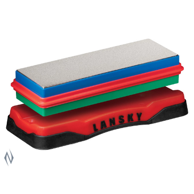 Lansky Double Sided Diamond Benchstone - Medium/Fine - - Mansfield Hunting & Fishing - Products to prepare for Corona Virus