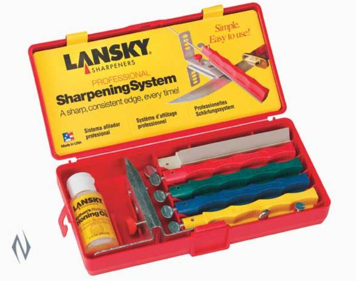 Lansky Knife Sharpening System Professional 5 Stone - - Mansfield Hunting & Fishing - Products to prepare for Corona Virus