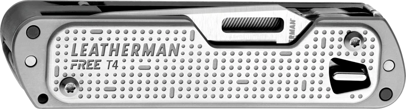 Leatherman Free T4 Compact Pocket Knife - Silver - - Mansfield Hunting & Fishing - Products to prepare for Corona Virus