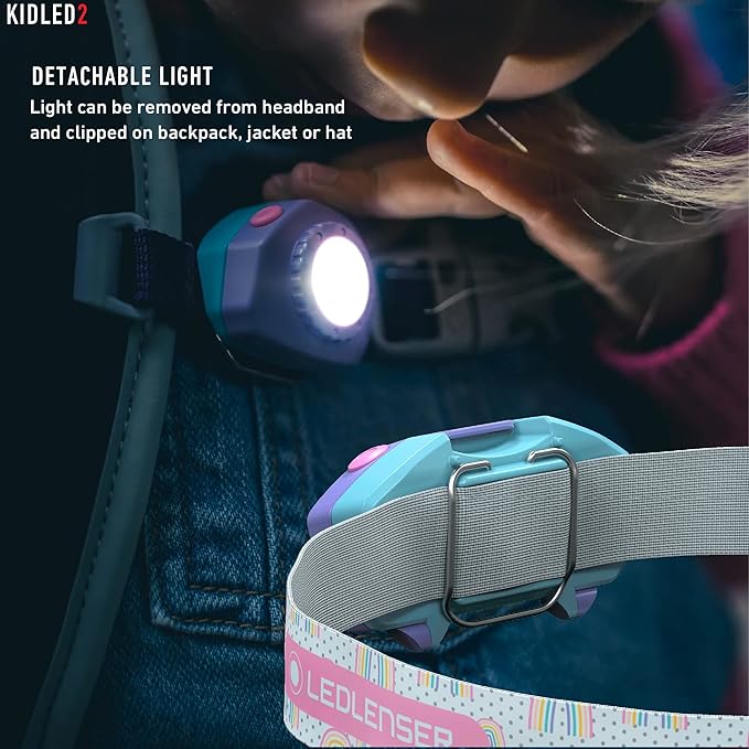Led Lenser Kids Multi Color Headlamp 40lm - Purple - - Mansfield Hunting & Fishing - Products to prepare for Corona Virus