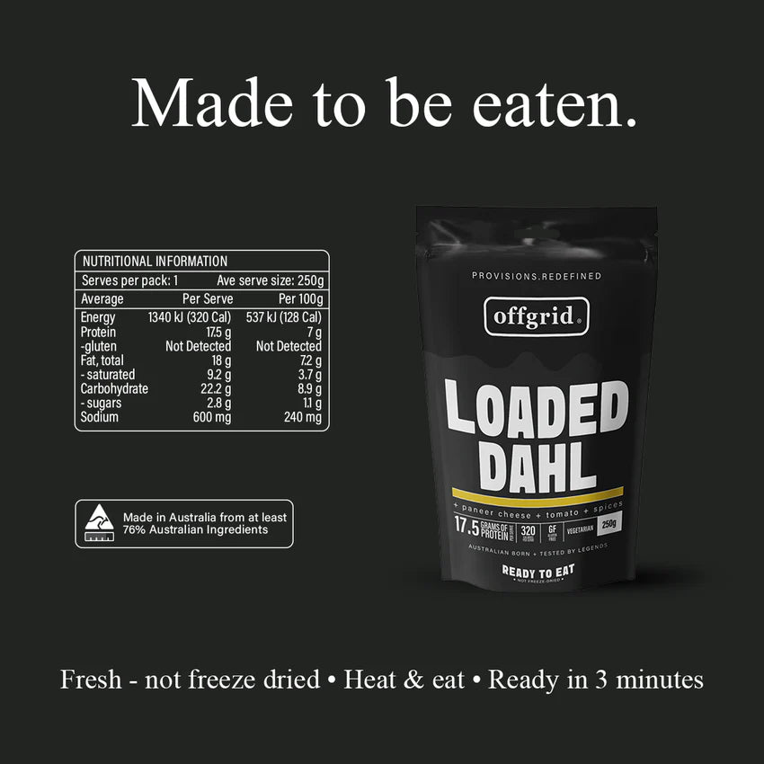 Offgrid Provisions Loaded Dahl - 250g - - Mansfield Hunting & Fishing - Products to prepare for Corona Virus