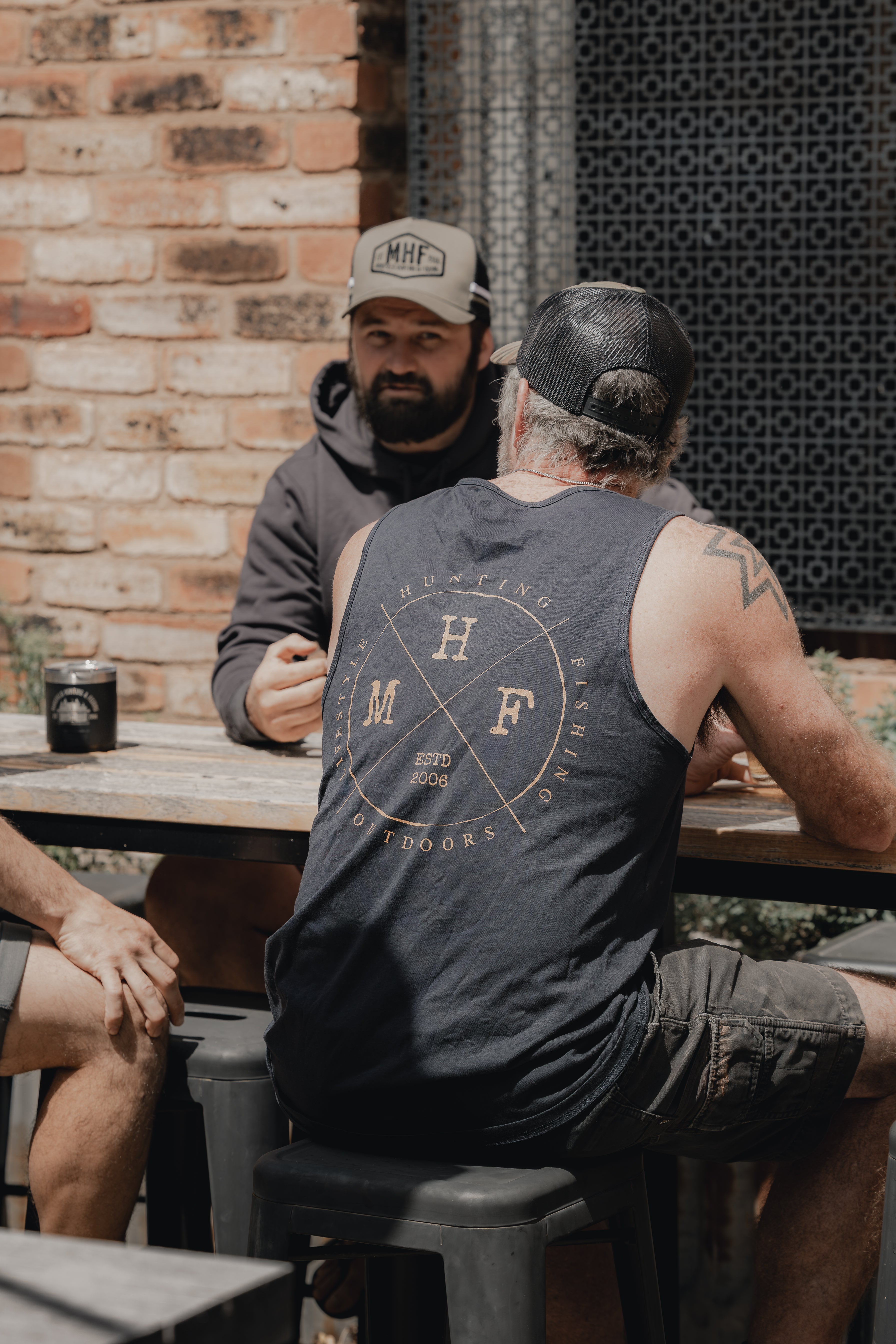 MHF Lifestyle BBQ Singlet - Navy - - Mansfield Hunting & Fishing - Products to prepare for Corona Virus