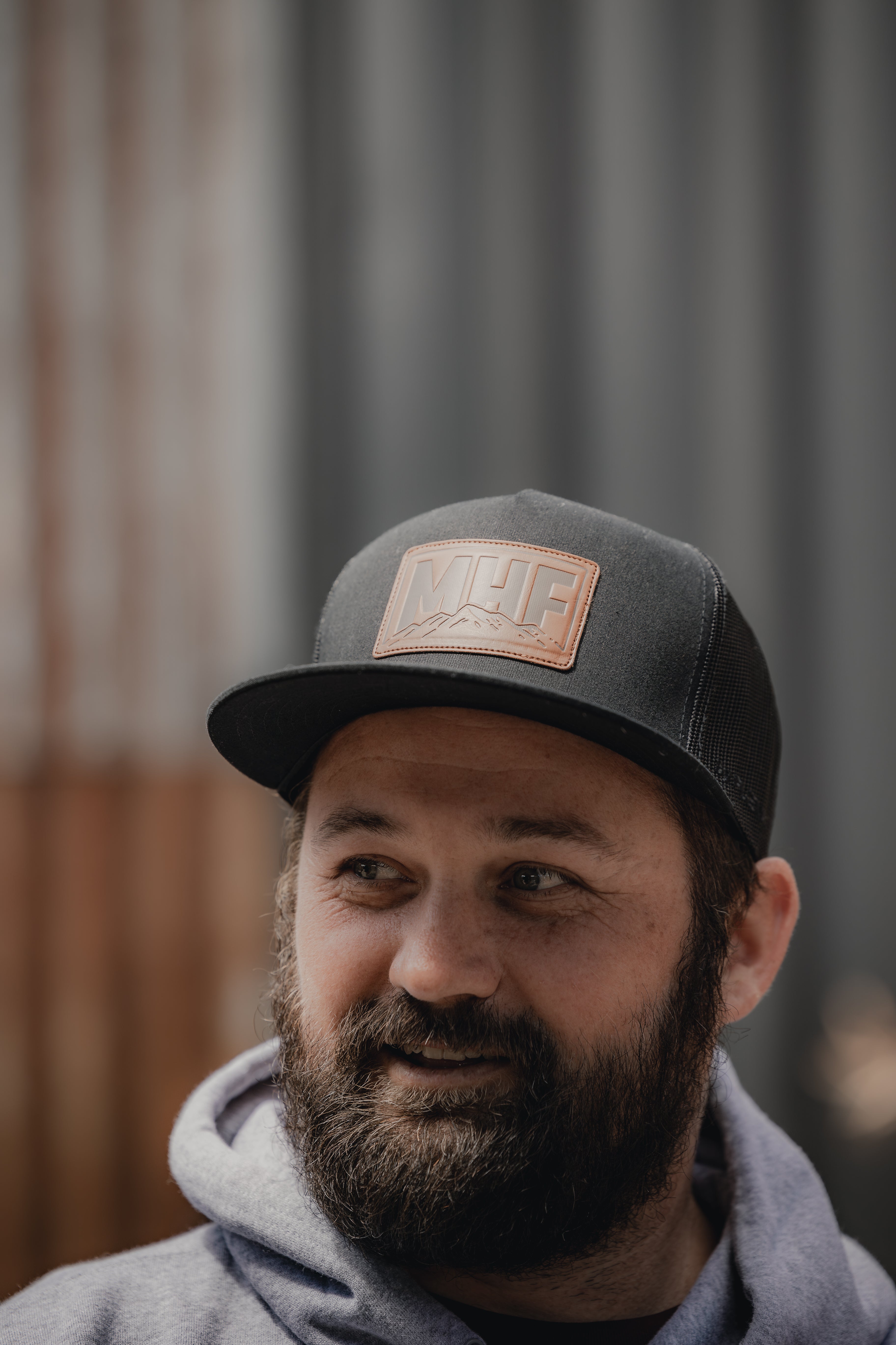 MHF Leather Patch Cap - Black - - Mansfield Hunting & Fishing - Products to prepare for Corona Virus