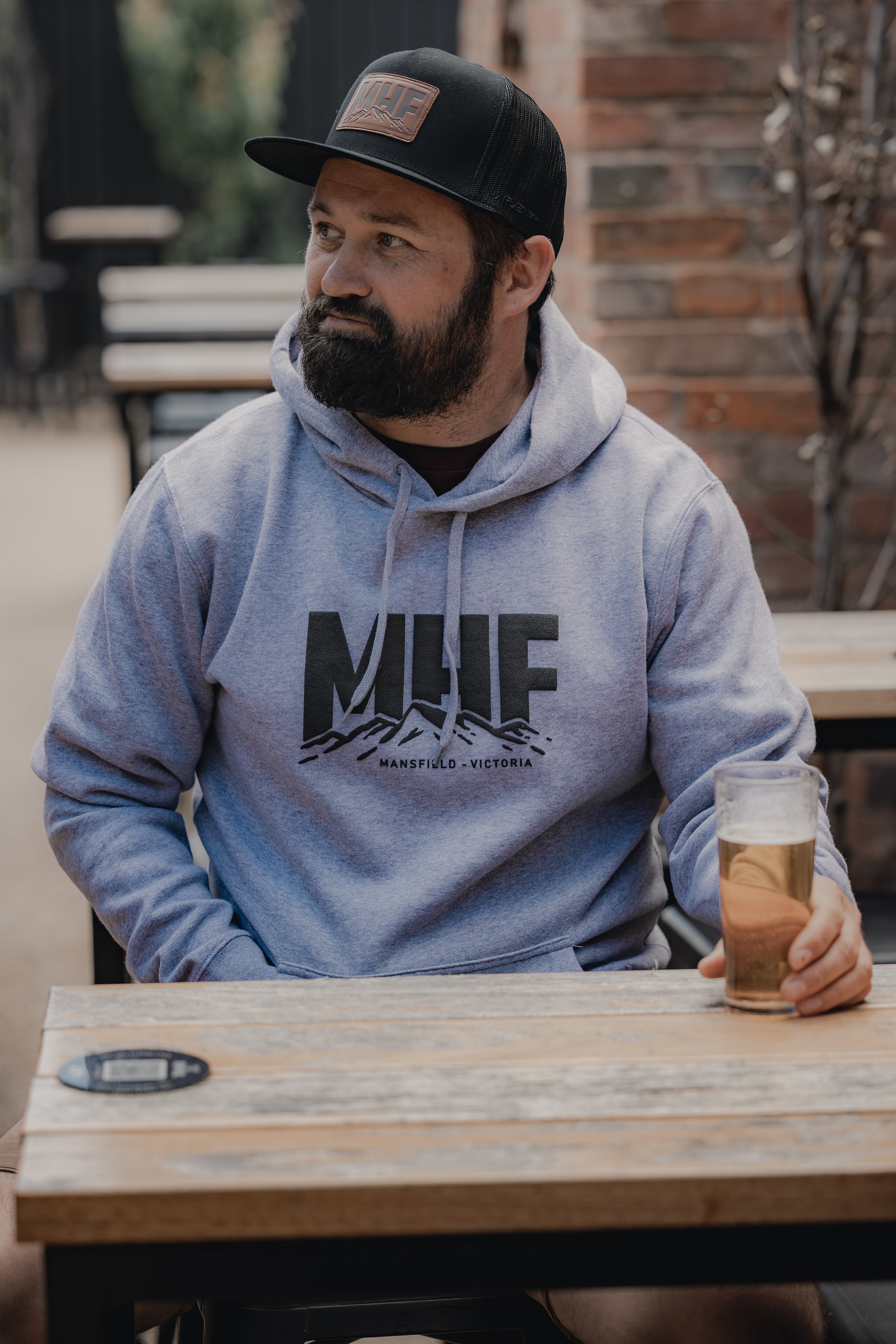 MHF Leather Patch Cap - Black - - Mansfield Hunting & Fishing - Products to prepare for Corona Virus