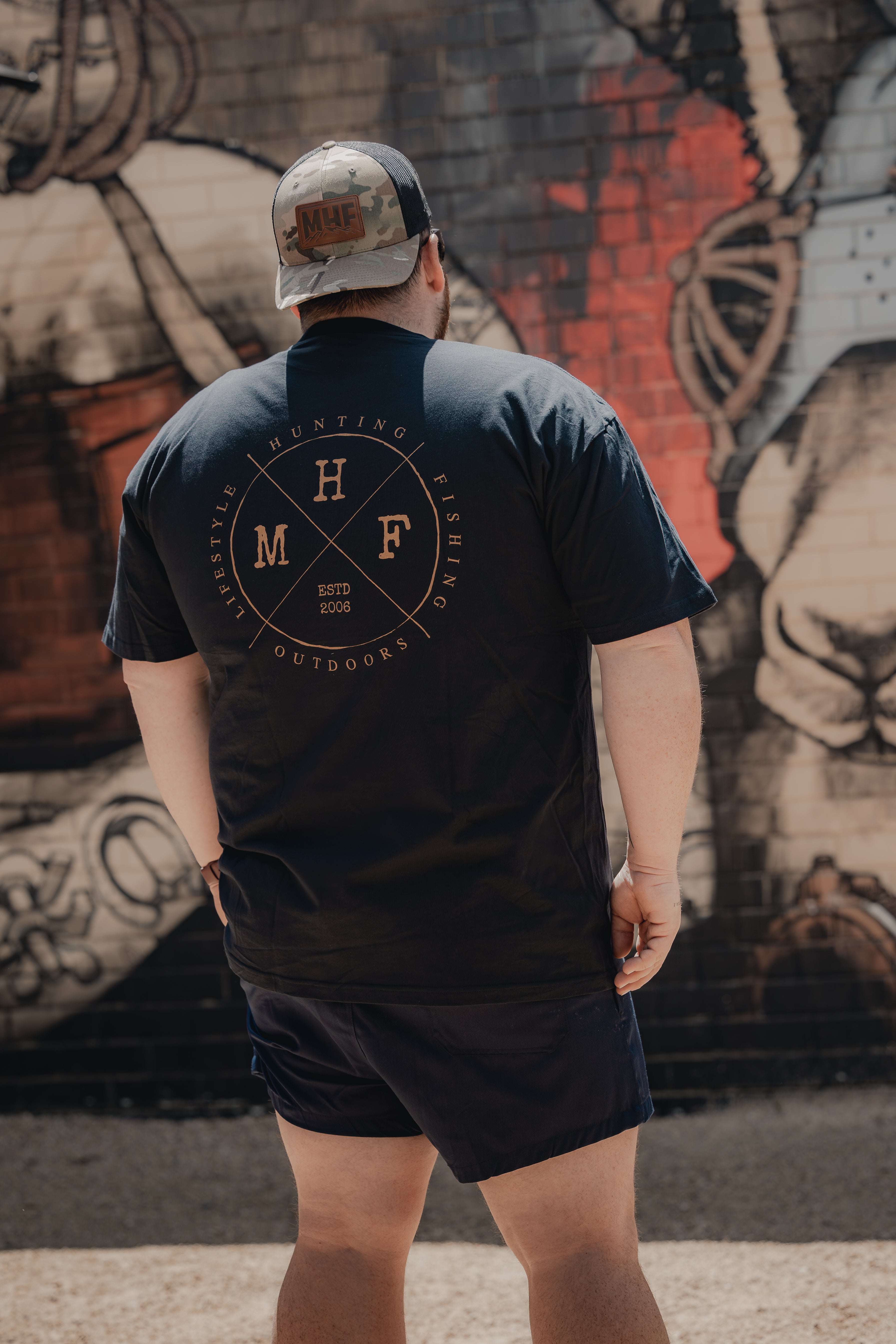 MHF Lifestyle Tee - Navy - - Mansfield Hunting & Fishing - Products to prepare for Corona Virus