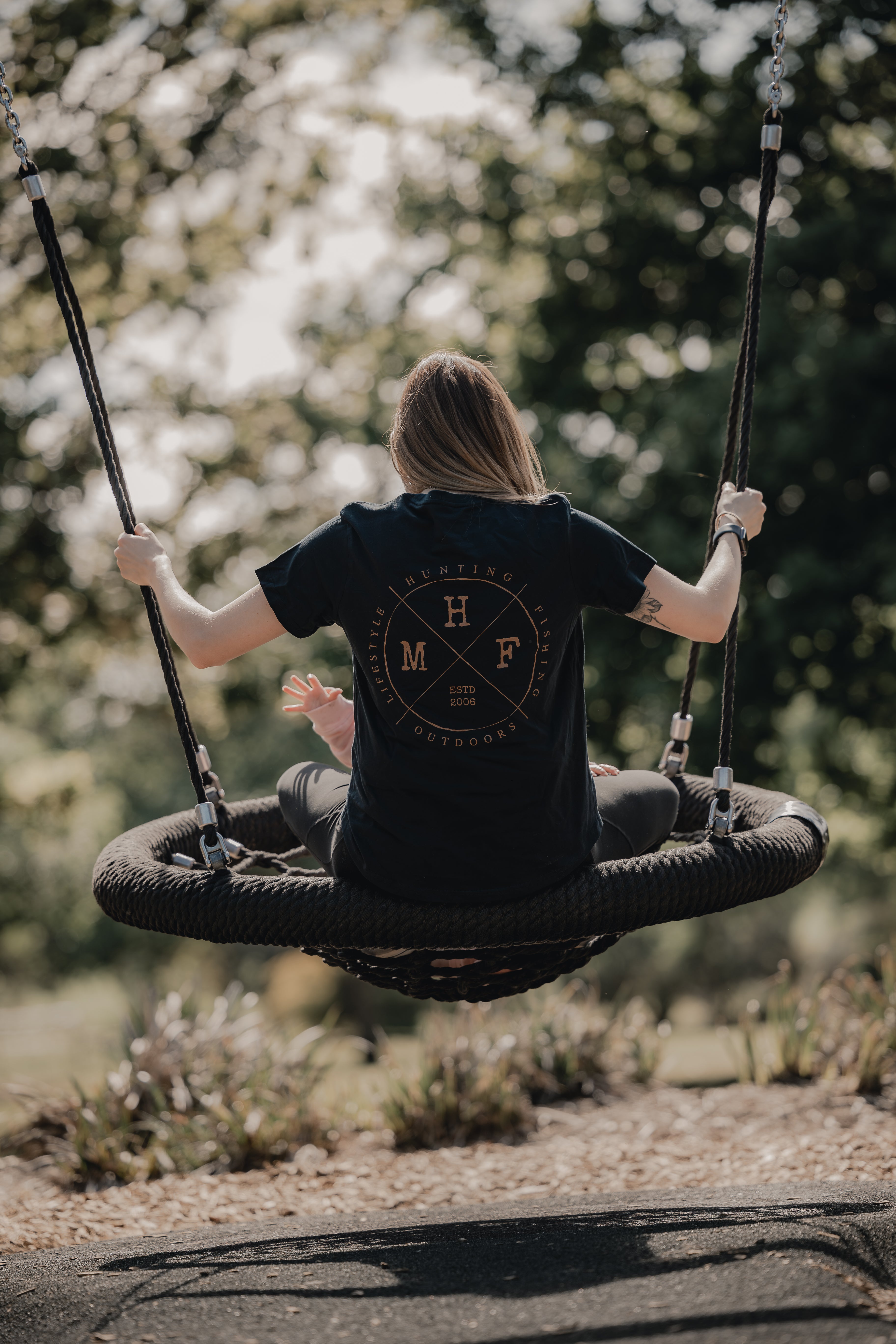 MHF Womens Lifestyle Drop Tee - Navy - - Mansfield Hunting & Fishing - Products to prepare for Corona Virus