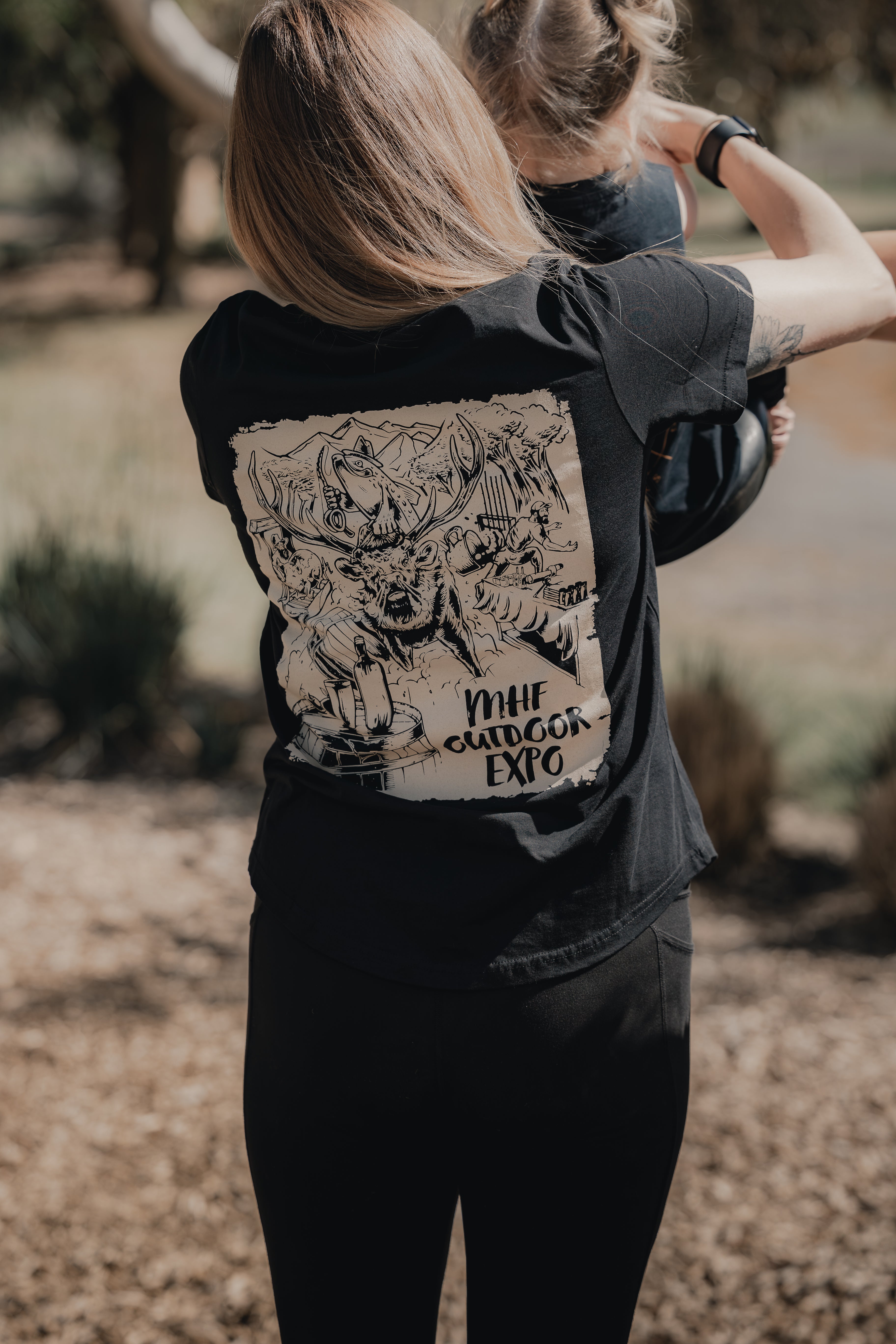 MHF Outdoors Expo Tee - Womens - - Mansfield Hunting & Fishing - Products to prepare for Corona Virus