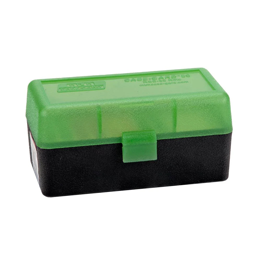 MTM Ammo Box 50rd WSM Green/Black - - Mansfield Hunting & Fishing - Products to prepare for Corona Virus