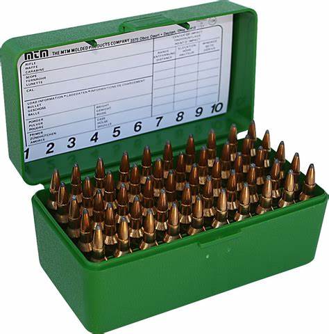 MTM Rifle Ammo Box Green Small 50 -  - Mansfield Hunting & Fishing - Products to prepare for Corona Virus