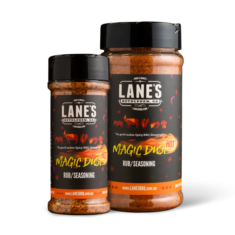 Lanes BBQ Magic Dust Hot - 124 GM - - Mansfield Hunting & Fishing - Products to prepare for Corona Virus