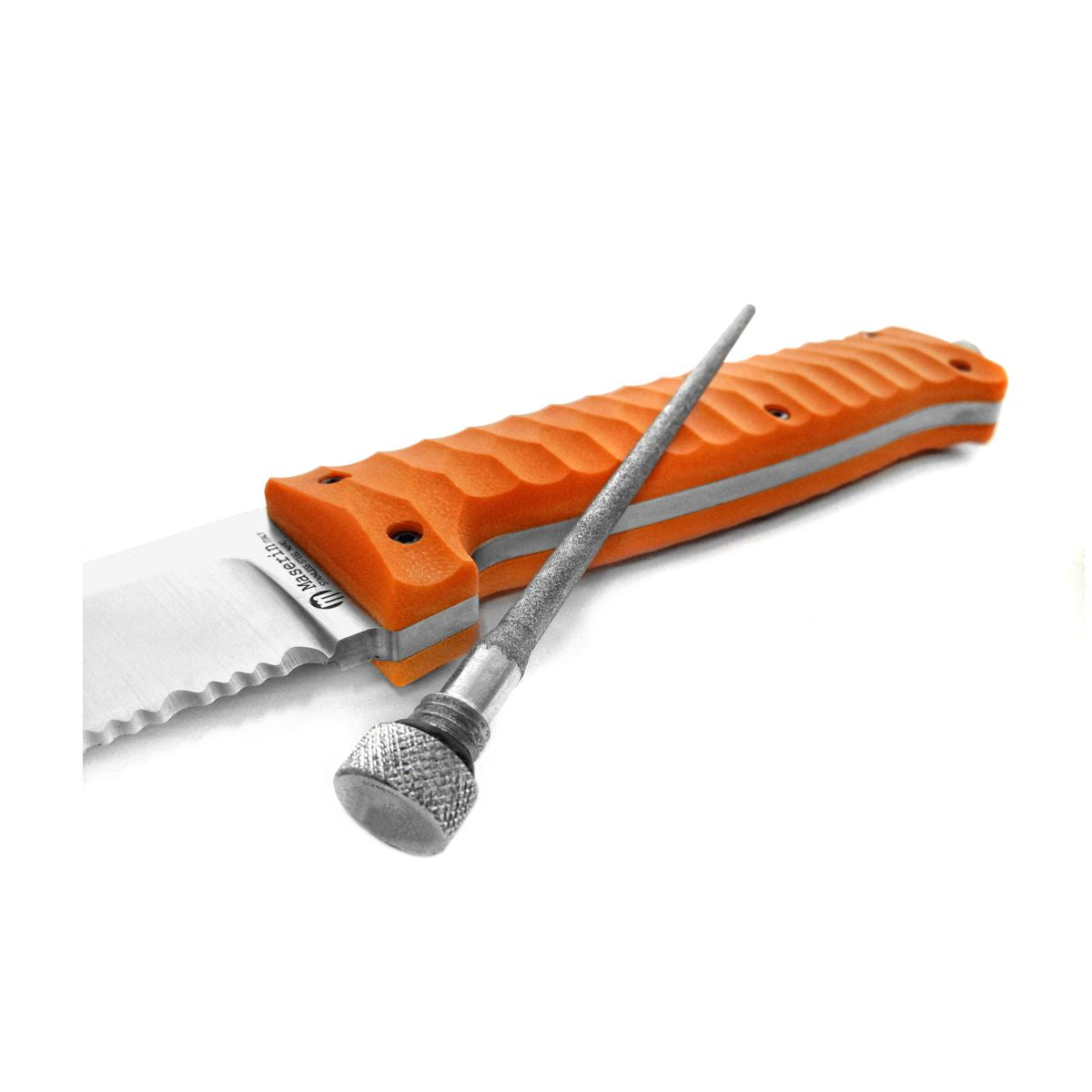 Maserin Croz Fixed Blade Knife (Orange G10 Handle) - - Mansfield Hunting & Fishing - Products to prepare for Corona Virus