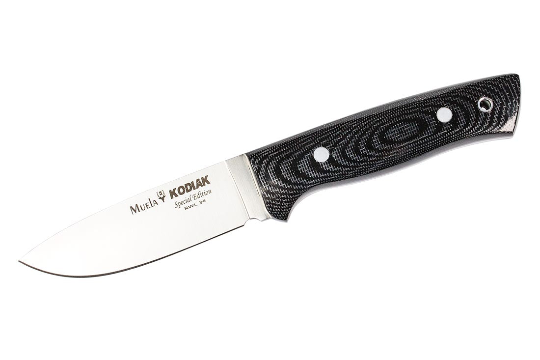 Muela - Kodiak 10m / Black Micarta Handle Knife - - Mansfield Hunting & Fishing - Products to prepare for Corona Virus